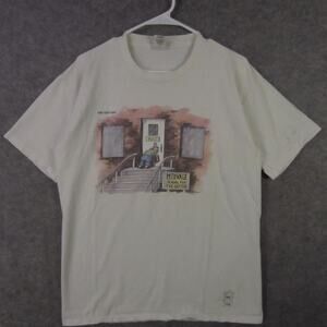 Vintage The Far Side Shirt Mens Large White Midvale School Gifted 90s Made USA